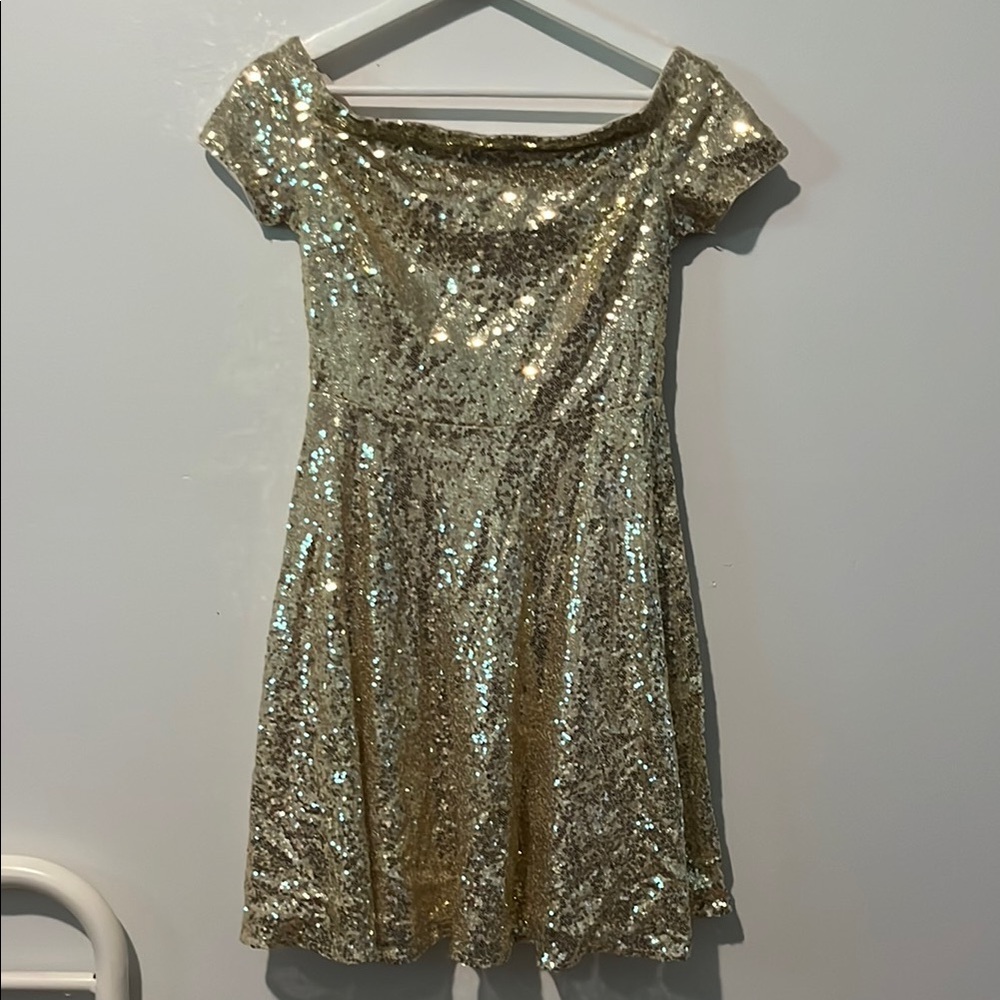 Grace Karin Gold Sequin Dress